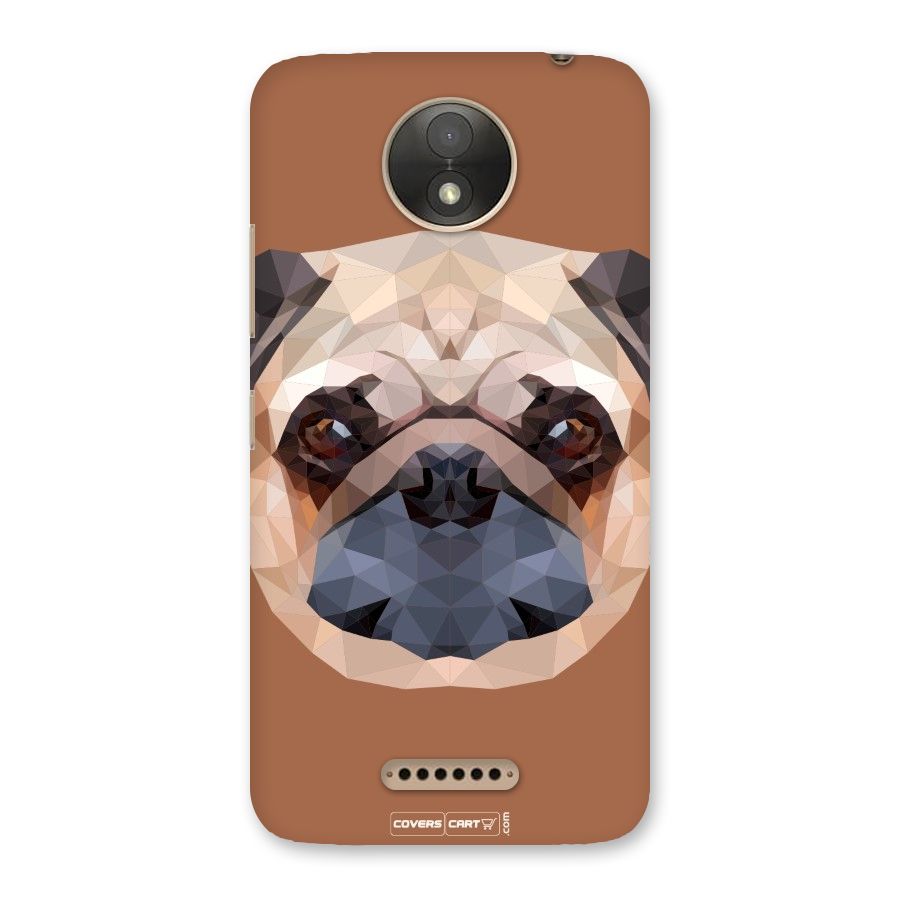 Cute Pug Back Case for Moto C Plus