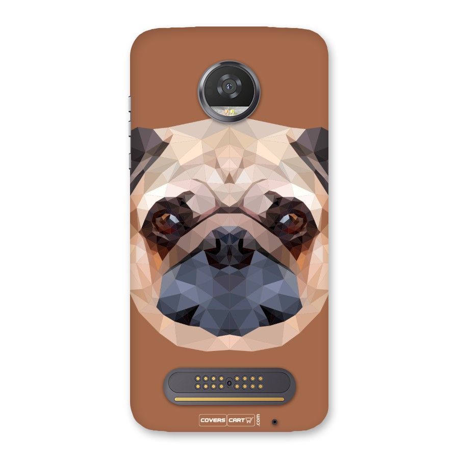 Cute Pug Back Case for Moto Z2 Play