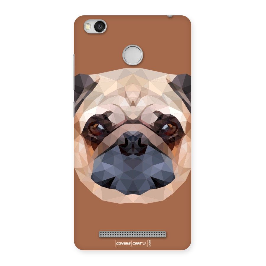 Cute Pug Back Case for Redmi 3S Prime