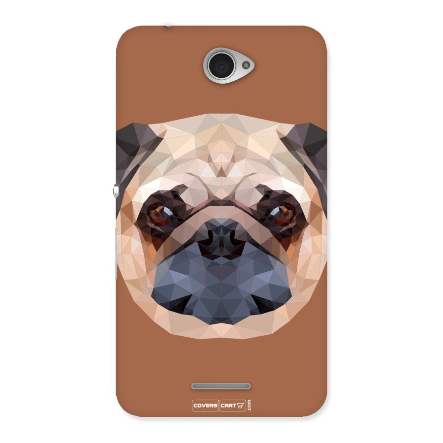 Cute Pug Back Case for Sony Xperia E4
