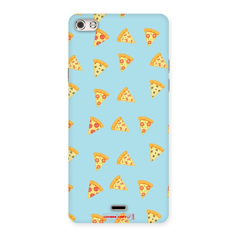 Cute Slices of Pizza Back Case for Micromax Canvas Silver 5