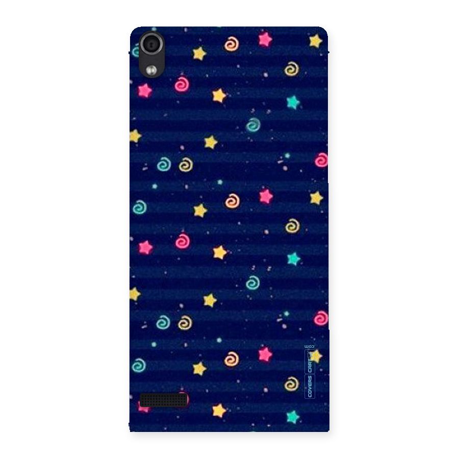 Cute Stars Design Back Case for Ascend P6