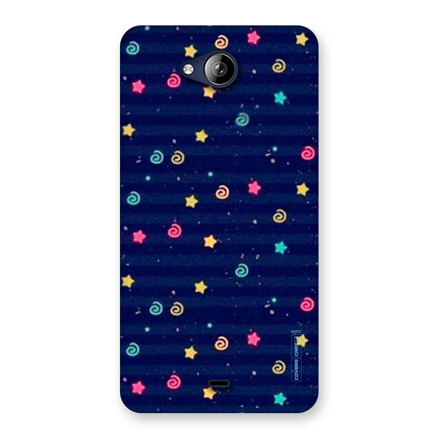 Cute Stars Design Back Case for Canvas Play Q355