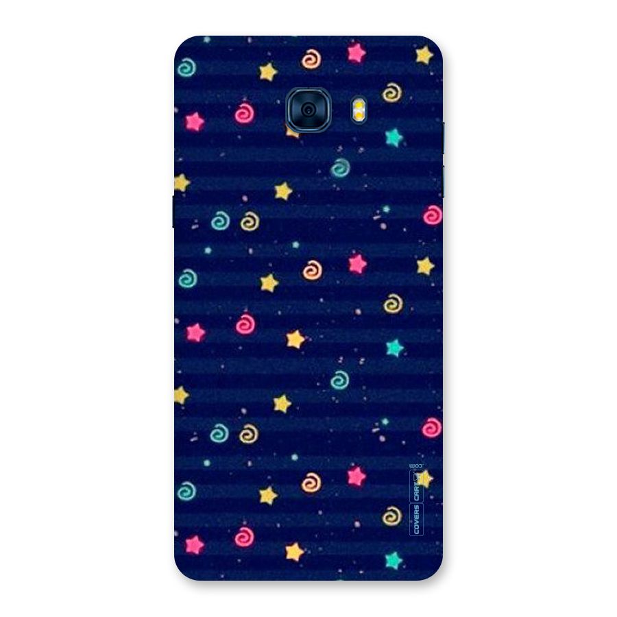 Cute Stars Design Back Case for Galaxy C7 Pro