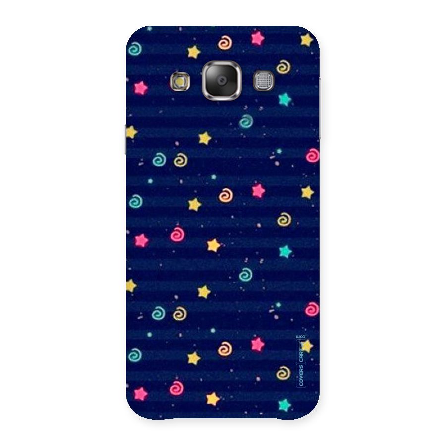Cute Stars Design Back Case for Galaxy E7