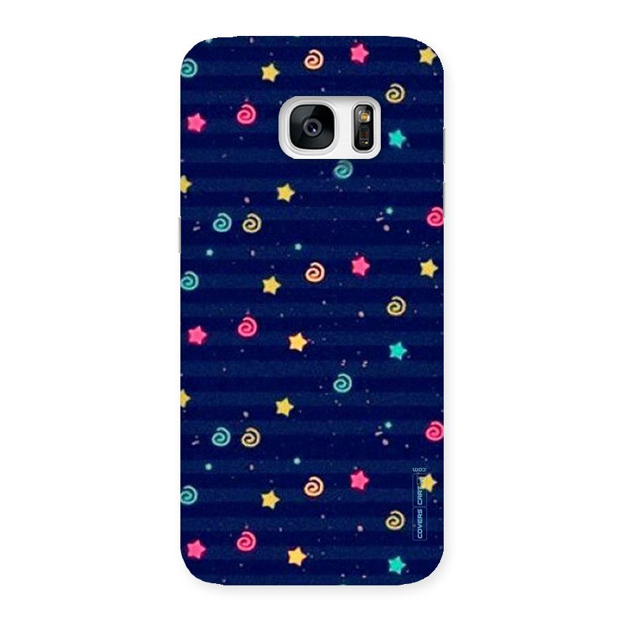 Cute Stars Design Back Case for Galaxy S7 Edge