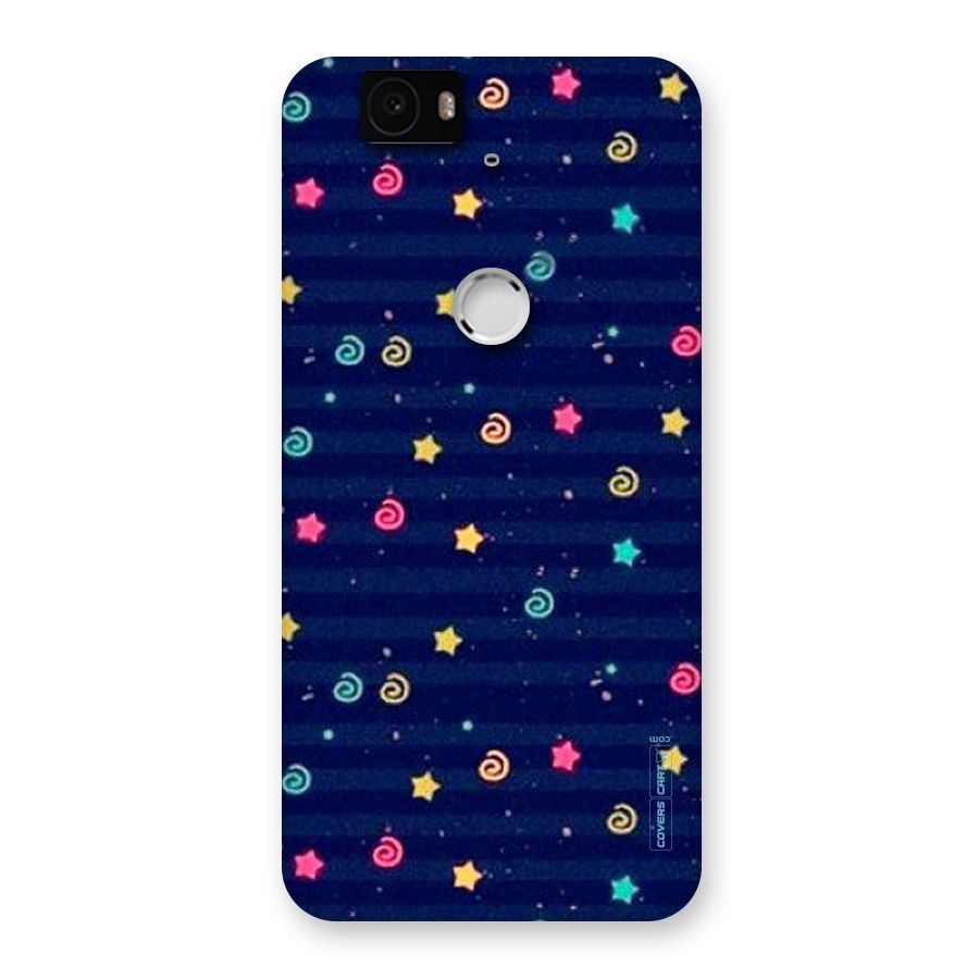 Cute Stars Design Back Case for Google Nexus-6P