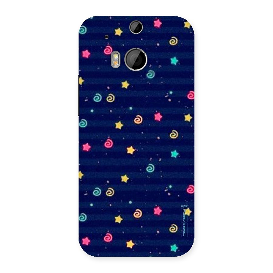 Cute Stars Design Back Case for HTC One M8