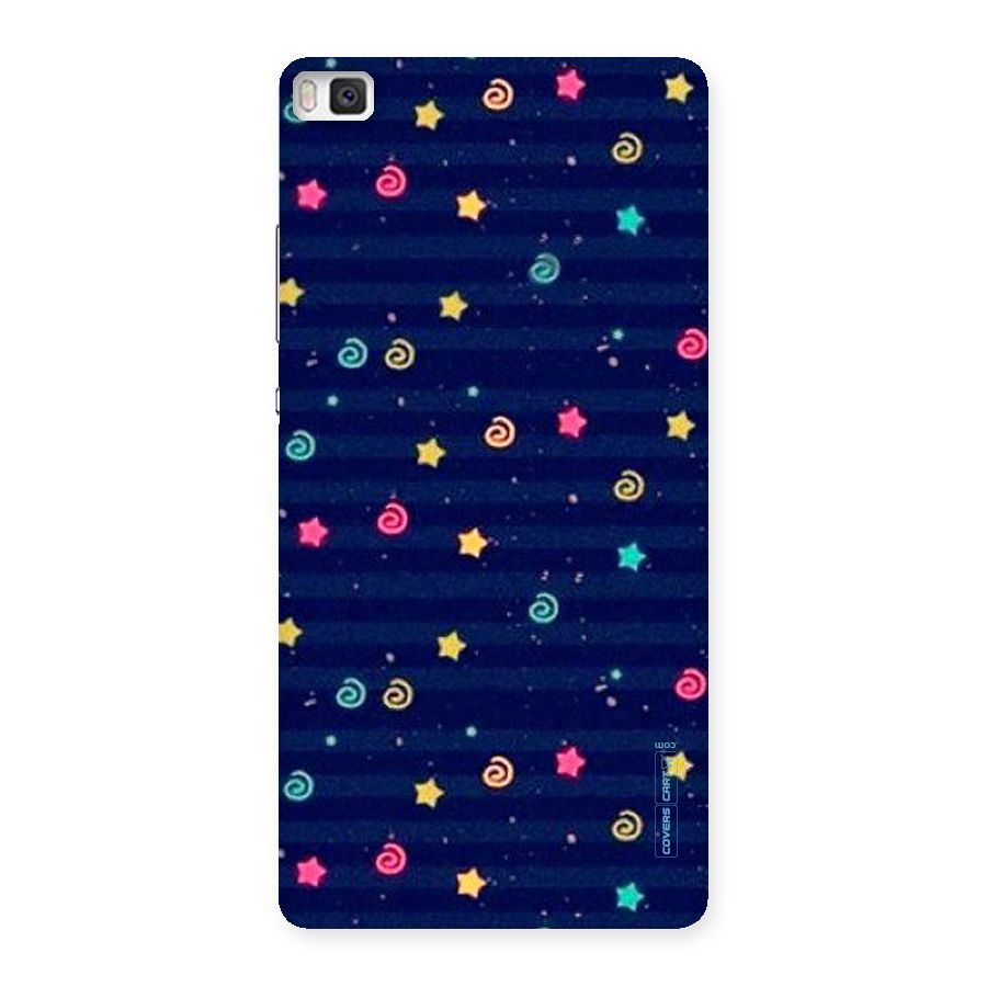 Cute Stars Design Back Case for Huawei P8