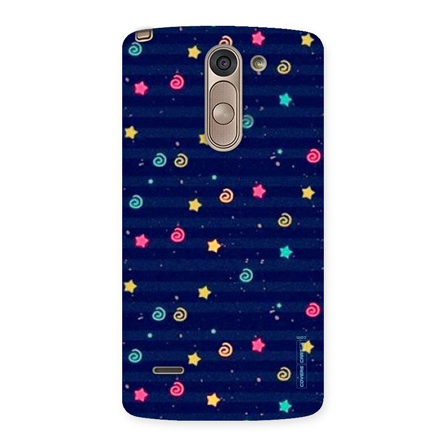 Cute Stars Design Back Case for LG G3 Stylus