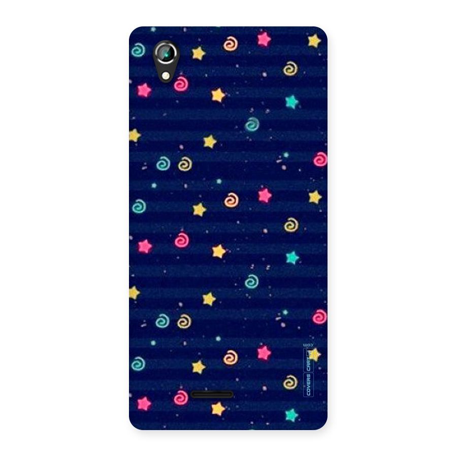 Cute Stars Design Back Case for Lava Iris 800