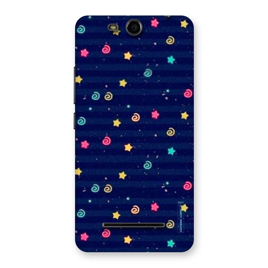Cute Stars Design Back Case for Micromax Canvas Juice 3 Q392