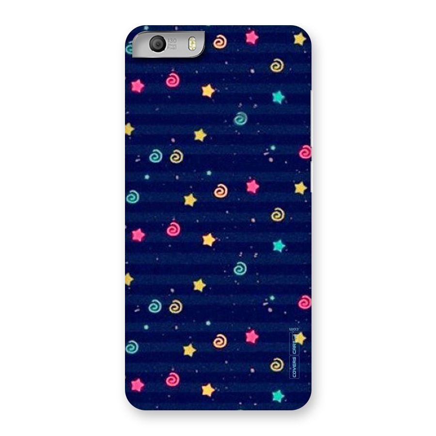 Cute Stars Design Back Case for Micromax Canvas Knight 2