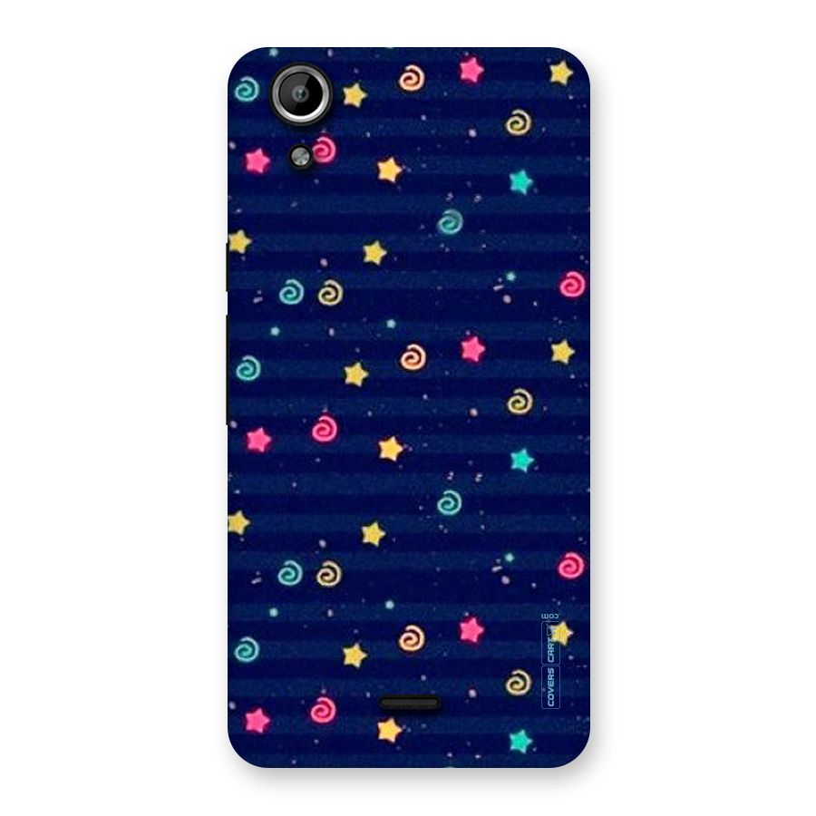 Cute Stars Design Back Case for Micromax Canvas Selfie Lens Q345