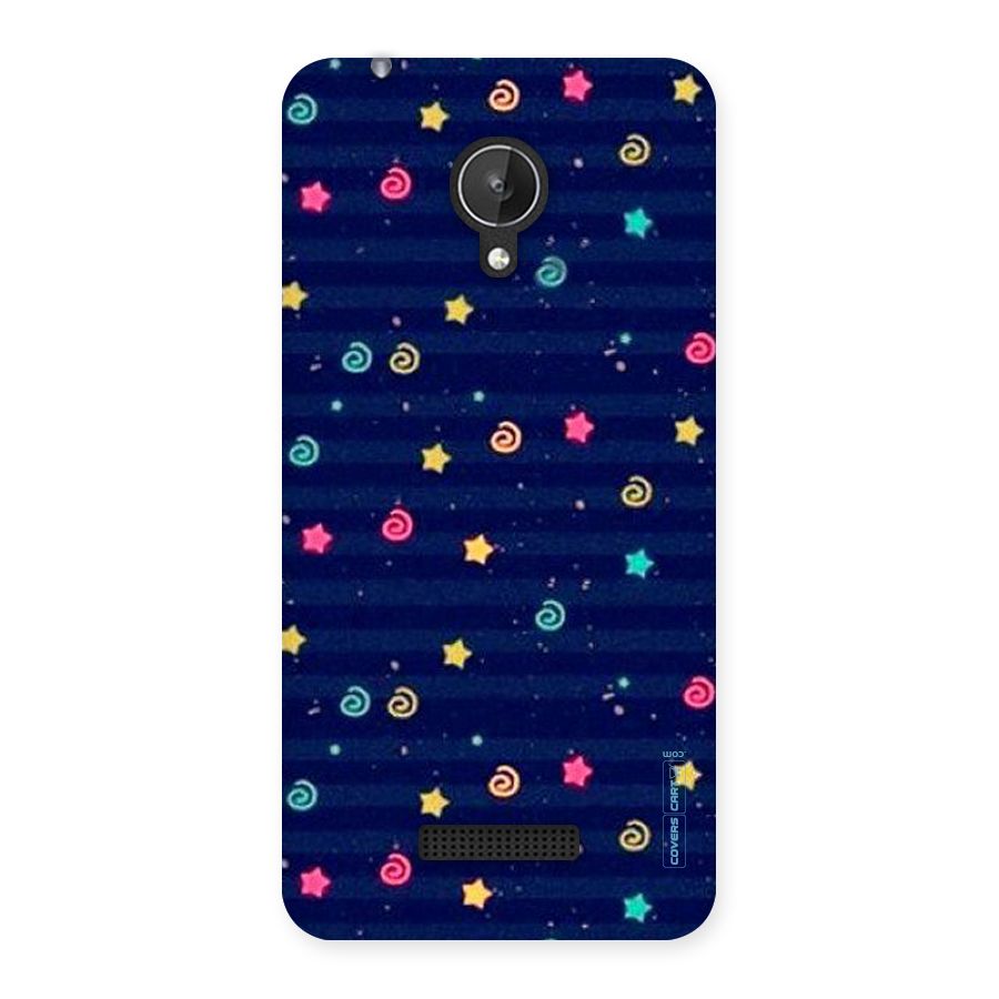 Cute Stars Design Back Case for Micromax Canvas Spark Q380