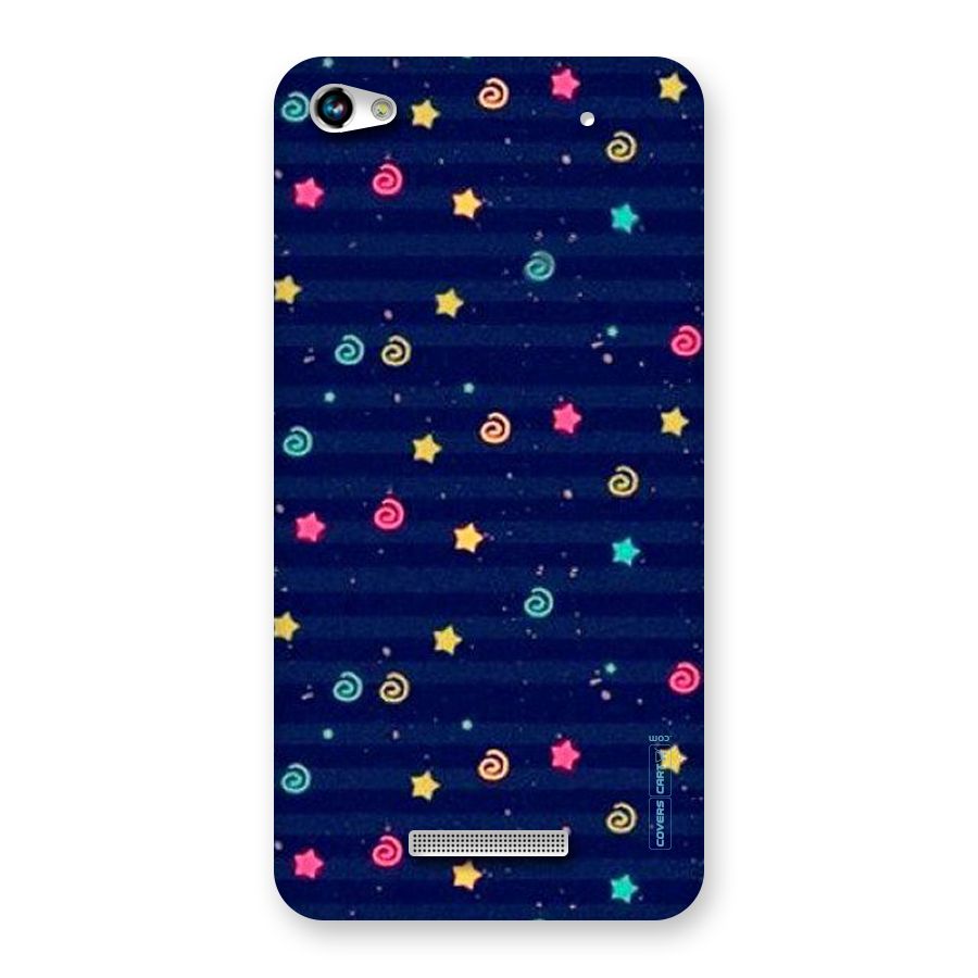 Cute Stars Design Back Case for Micromax Hue 2