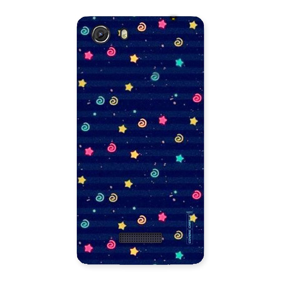 Cute Stars Design Back Case for Micromax Unite 3