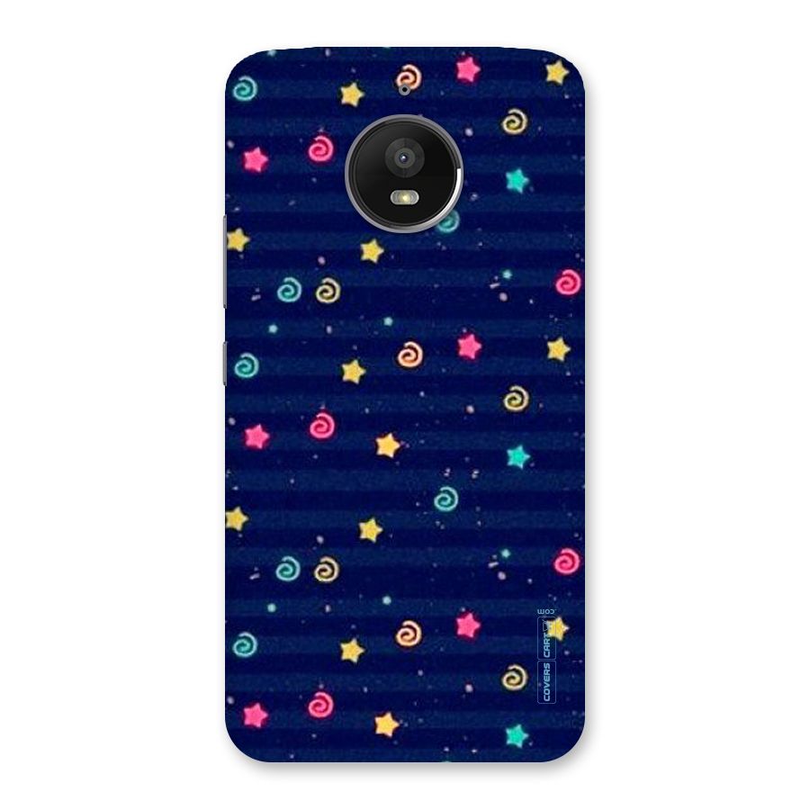 Cute Stars Design Back Case for Moto E4 Plus