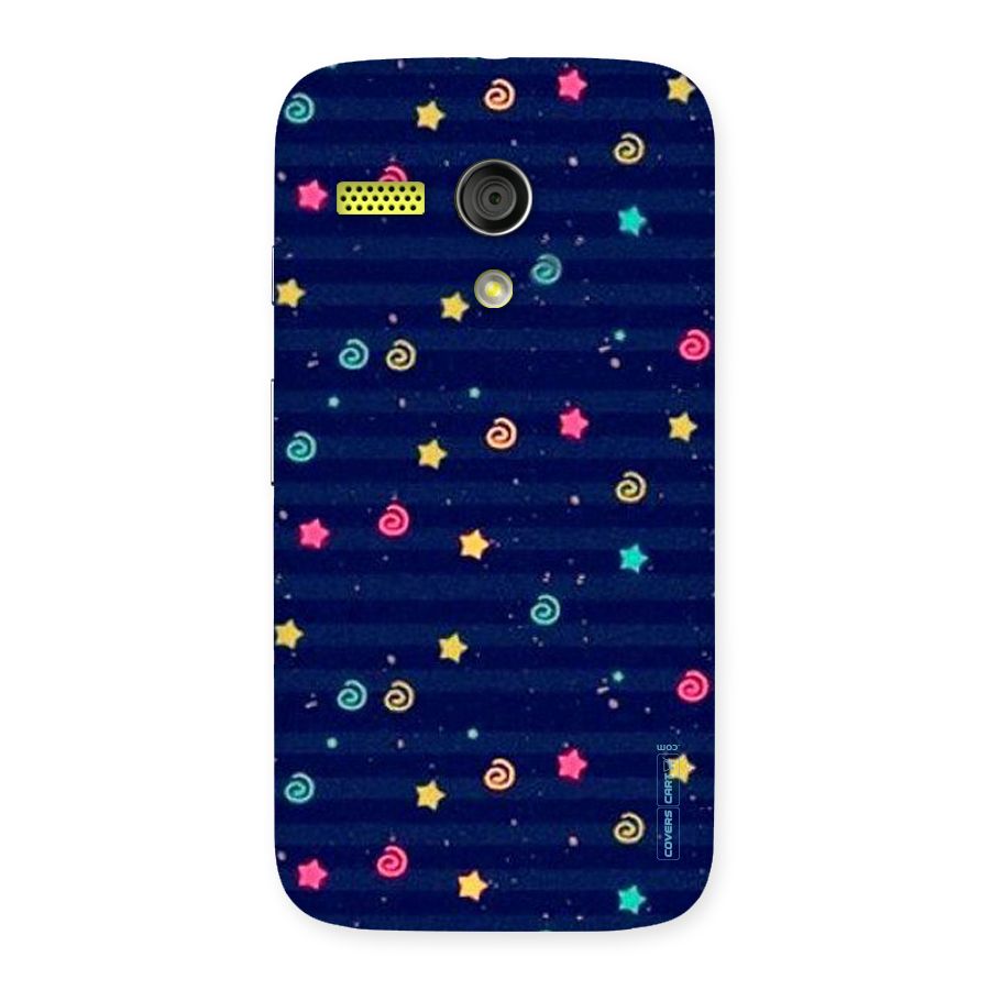 Cute Stars Design Back Case for Moto G