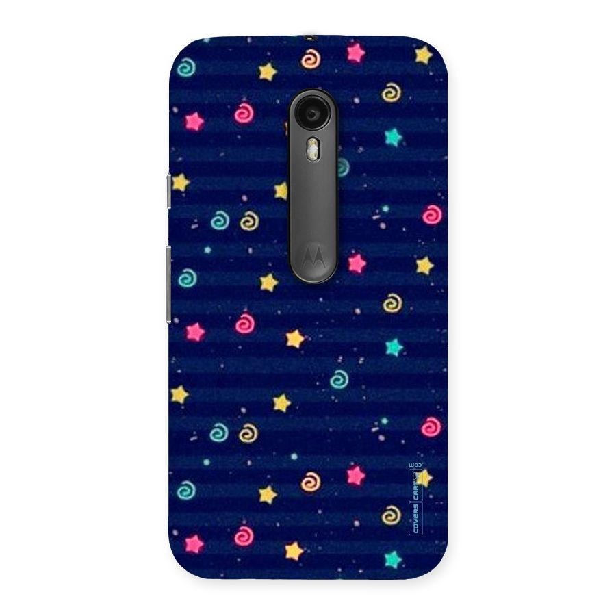 Cute Stars Design Back Case for Moto G Turbo