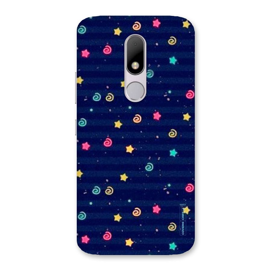 Cute Stars Design Back Case for Moto M