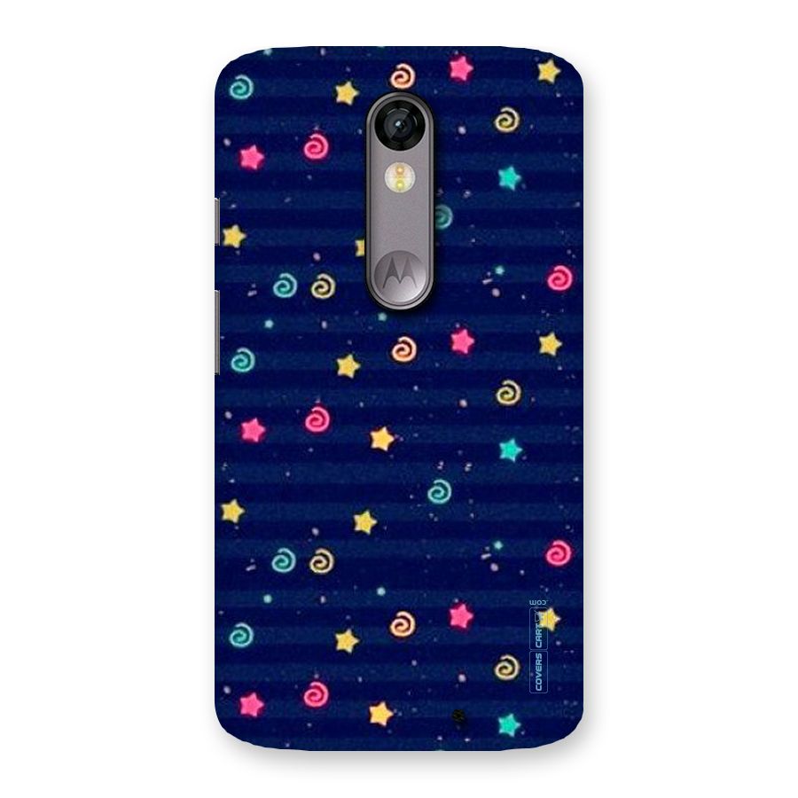 Cute Stars Design Back Case for Moto X Force