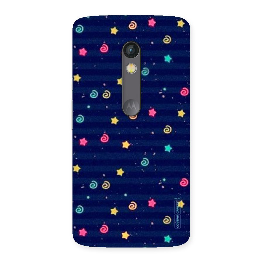 Cute Stars Design Back Case for Moto X Play
