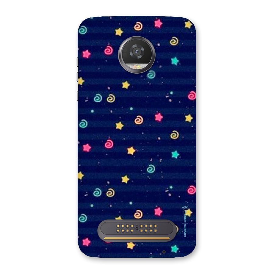 Cute Stars Design Back Case for Moto Z2 Play