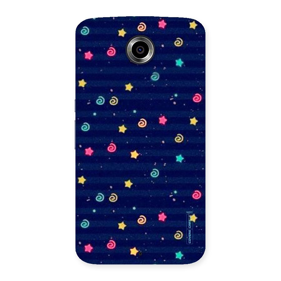 Cute Stars Design Back Case for Nexsus 6