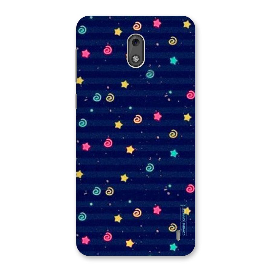 Cute Stars Design Back Case for Nokia 2