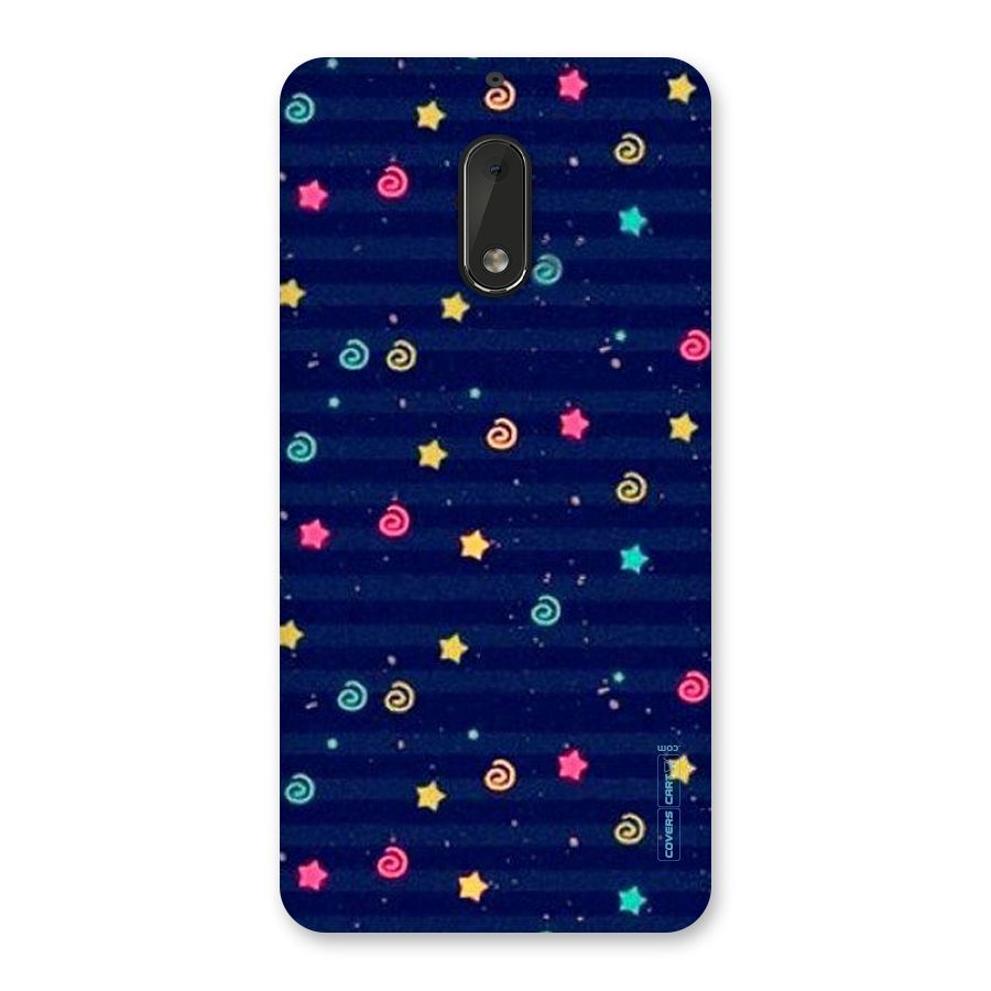 Cute Stars Design Back Case for Nokia 6