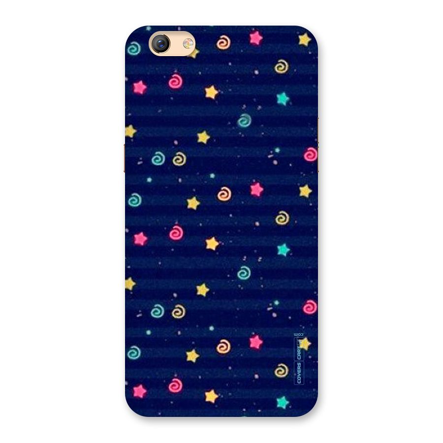 Cute Stars Design Back Case for Oppo F3 Plus