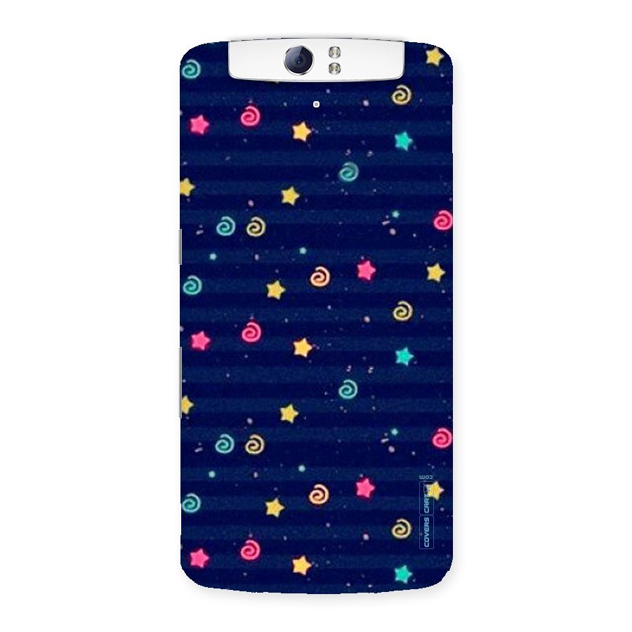 Cute Stars Design Back Case for Oppo N1