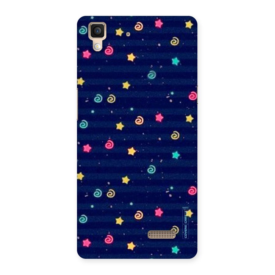Cute Stars Design Back Case for Oppo R7