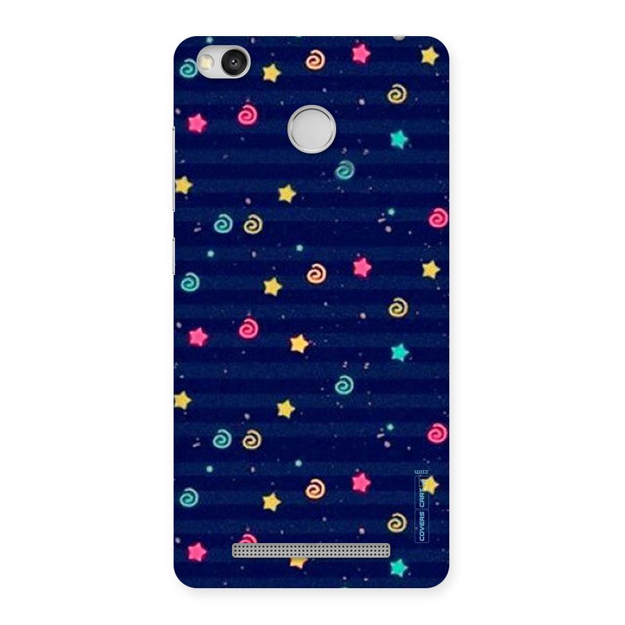 Cute Stars Design Back Case for Redmi 3S Prime