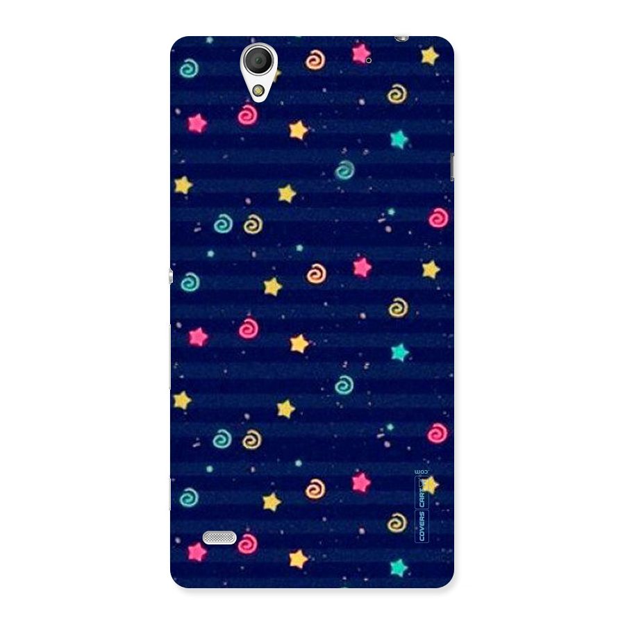 Cute Stars Design Back Case for Sony Xperia C4