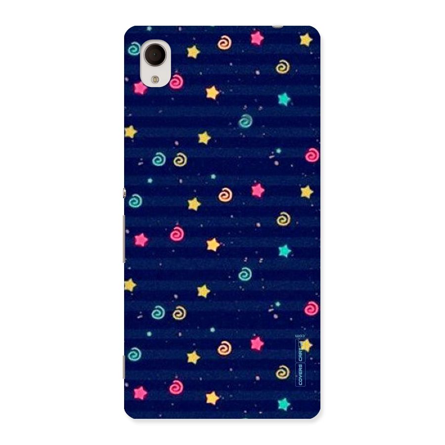 Cute Stars Design Back Case for Sony Xperia M4