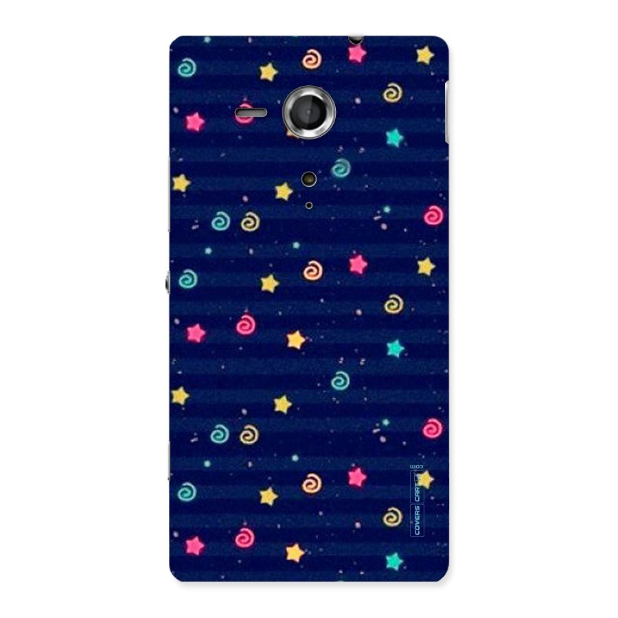 Cute Stars Design Back Case for Sony Xperia SP