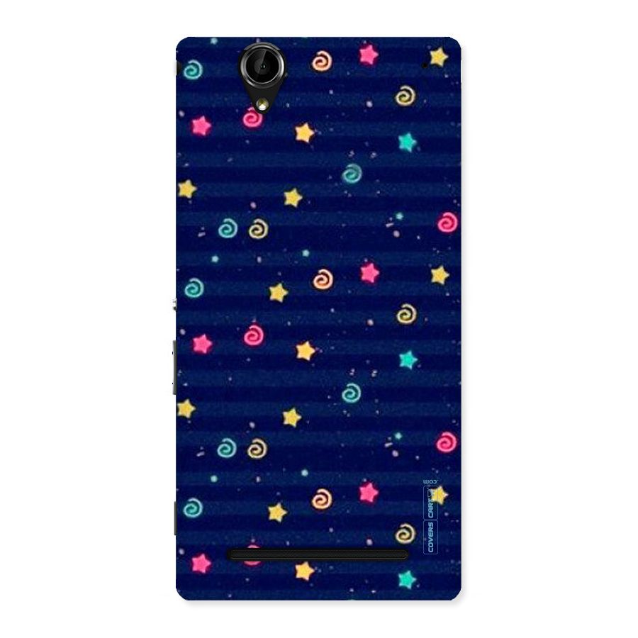Cute Stars Design Back Case for Sony Xperia T2