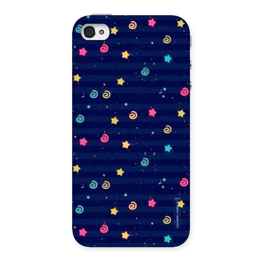 Cute Stars Design Back Case for iPhone 4 4s