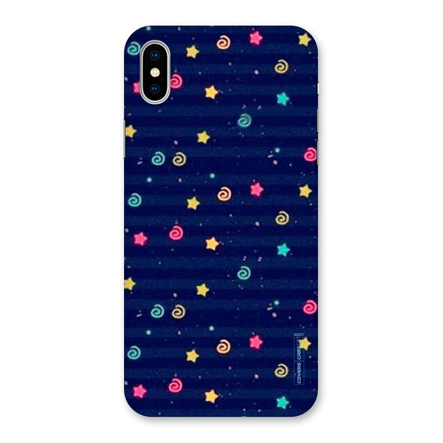 Cute Stars Design Back Case for iPhone X