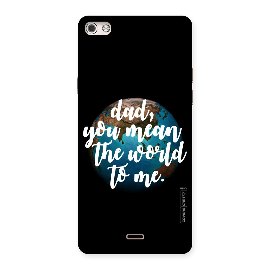 Dad You Mean World to Me Back Case for Micromax Canvas Silver 5