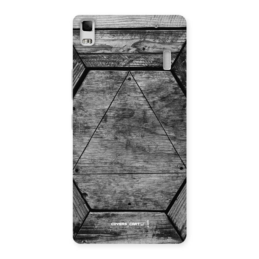 Wooden Hexagon Back Case for Lenovo A7000