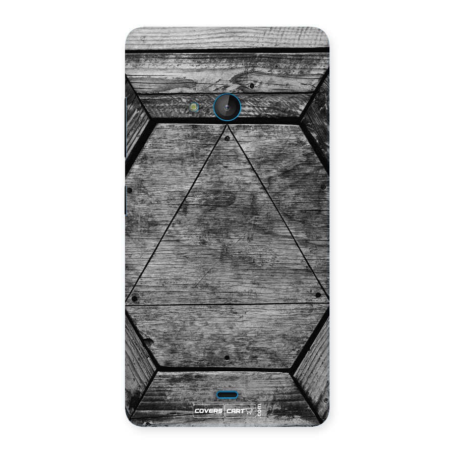 Wooden Hexagon Back Case for Lumia 540