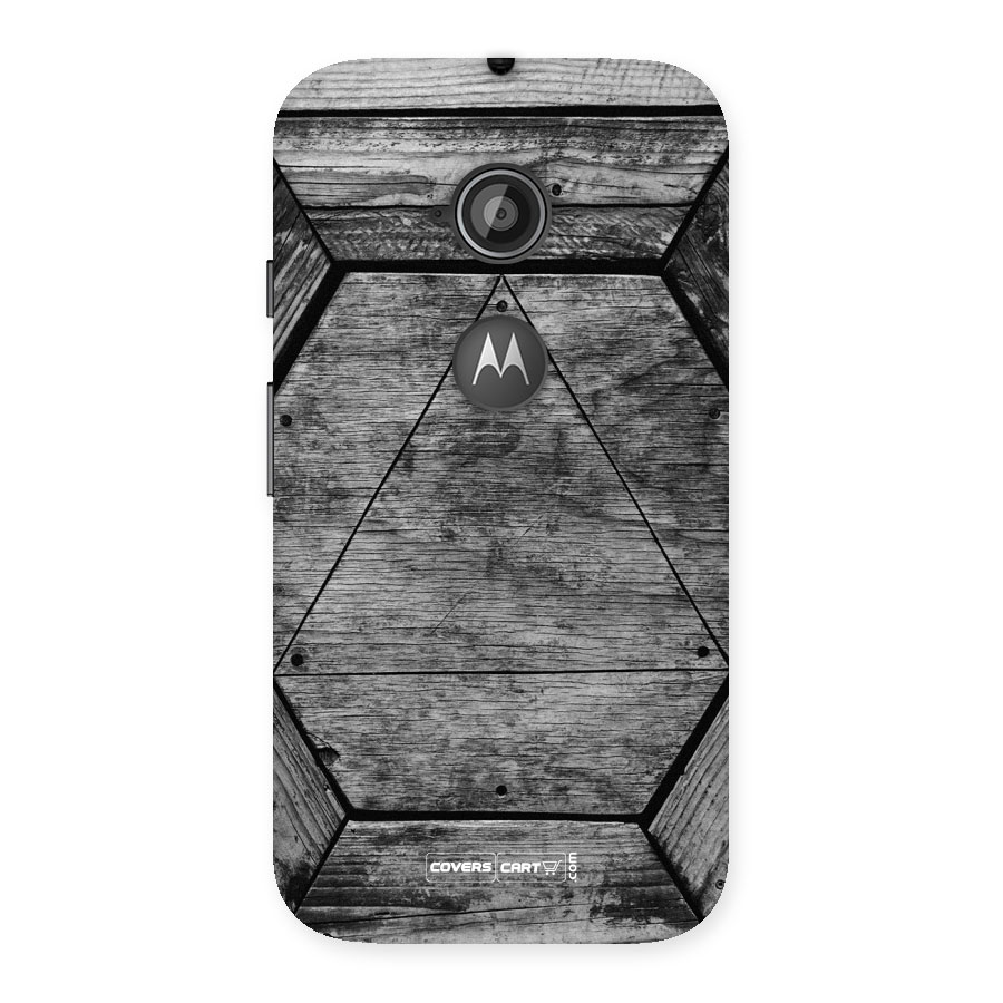 Wooden Hexagon Back Case for Moto E 2nd Gen