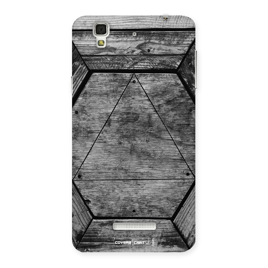 Wooden Hexagon Back Case for Yu Yureka