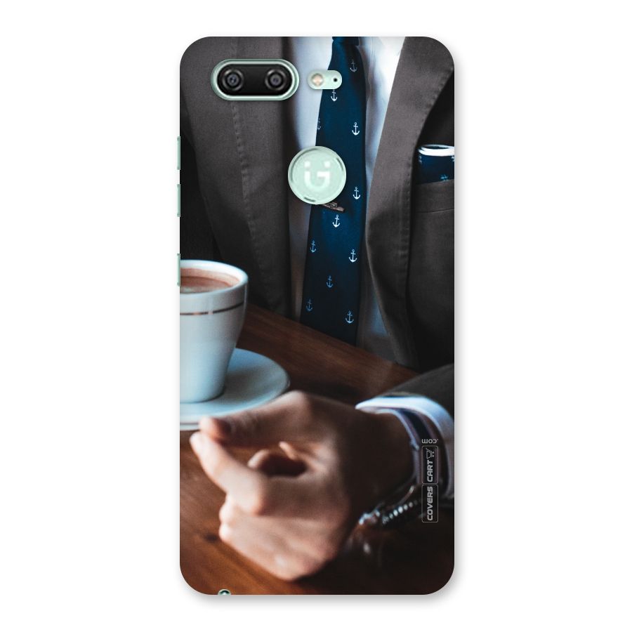 Dapper Suit Back Case for Gionee S10