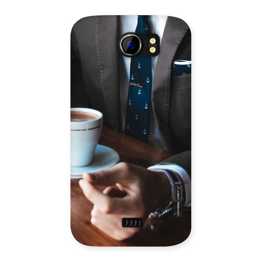Dapper Suit Back Case for Micromax Canvas 2 A110