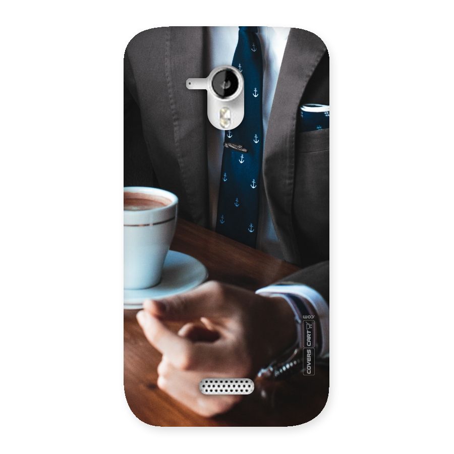 Dapper Suit Back Case for Micromax Canvas HD A116