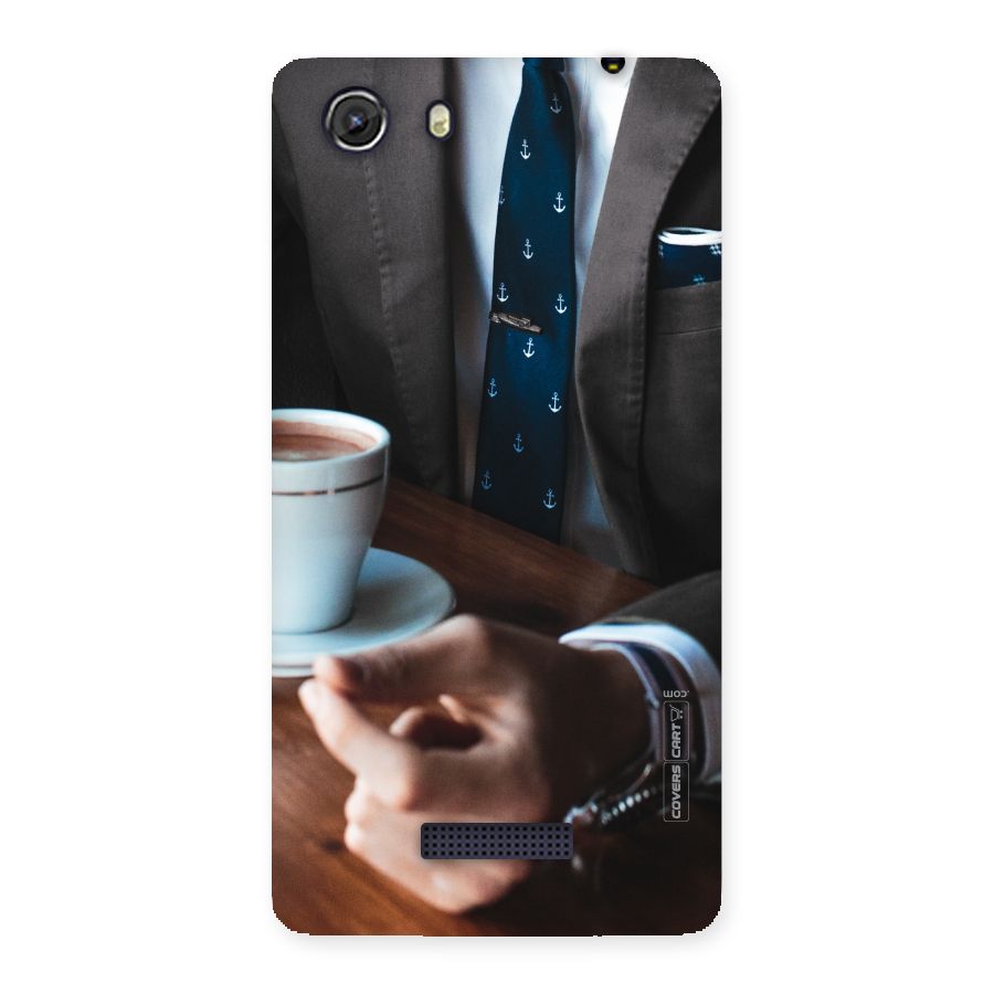 Dapper Suit Back Case for Micromax Unite 3